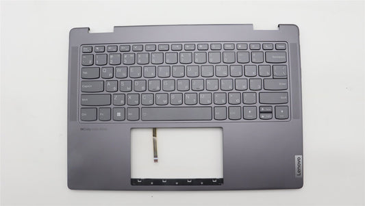 Lenovo Yoga 7 14IRL8 Keyboard Palmrest Top Cover Russian Storm Grey 5CB1L40830