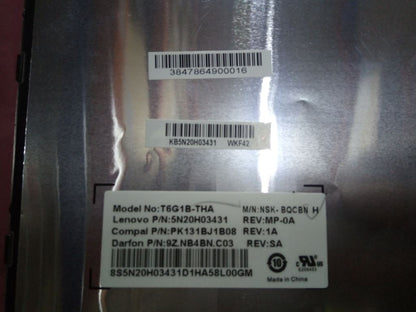 Lenovo THA-T6G1B-JME-BlackKey-BLKBD Thai Keyboard 5N20H03530