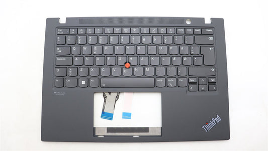 Lenovo ThinkPad T14s Gen 2 Keyboard Palmrest Top Cover Danish Black 5M11C48045