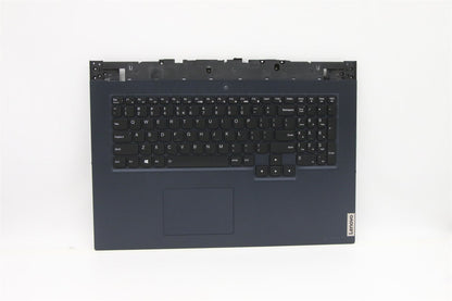 Lenovo 5 17ACH6 Palmrest Cover Touchpad Keyboard US Euro Abyss Blue 5CB1D01912