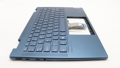 Lenovo Yoga 7 14IRL8 Keyboard Palmrest Top Cover Hungarian Tidal Teal 5CB1L40855