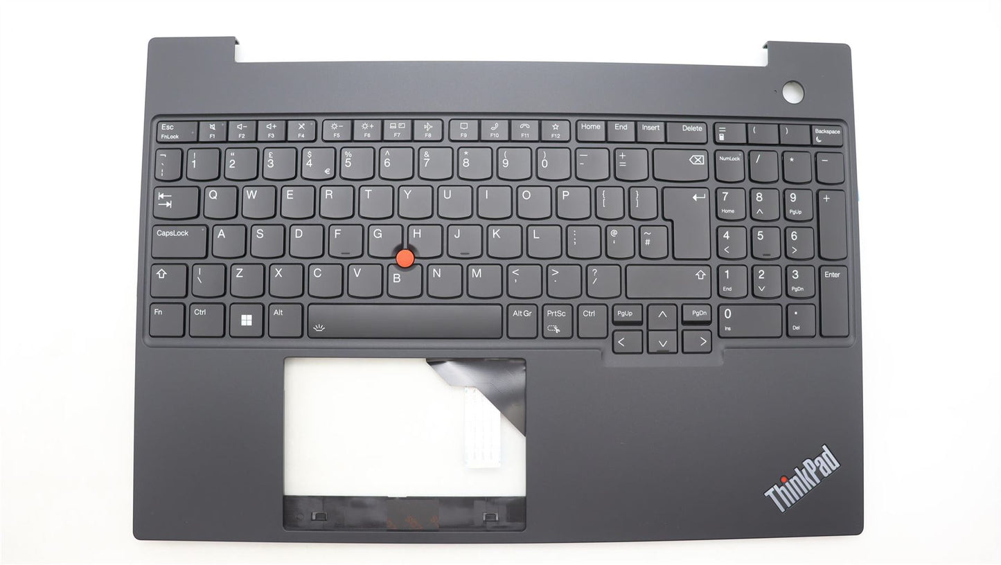 Lenovo ThinkPad E16 Gen 1 Keyboard Palmrest Top Cover UK Black 5M11L65322