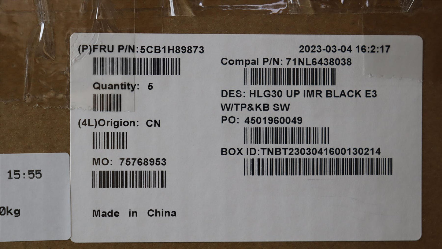 Lenovo UpperCaseASM_SWS C82S9 E3 BLA 5CB1H89873