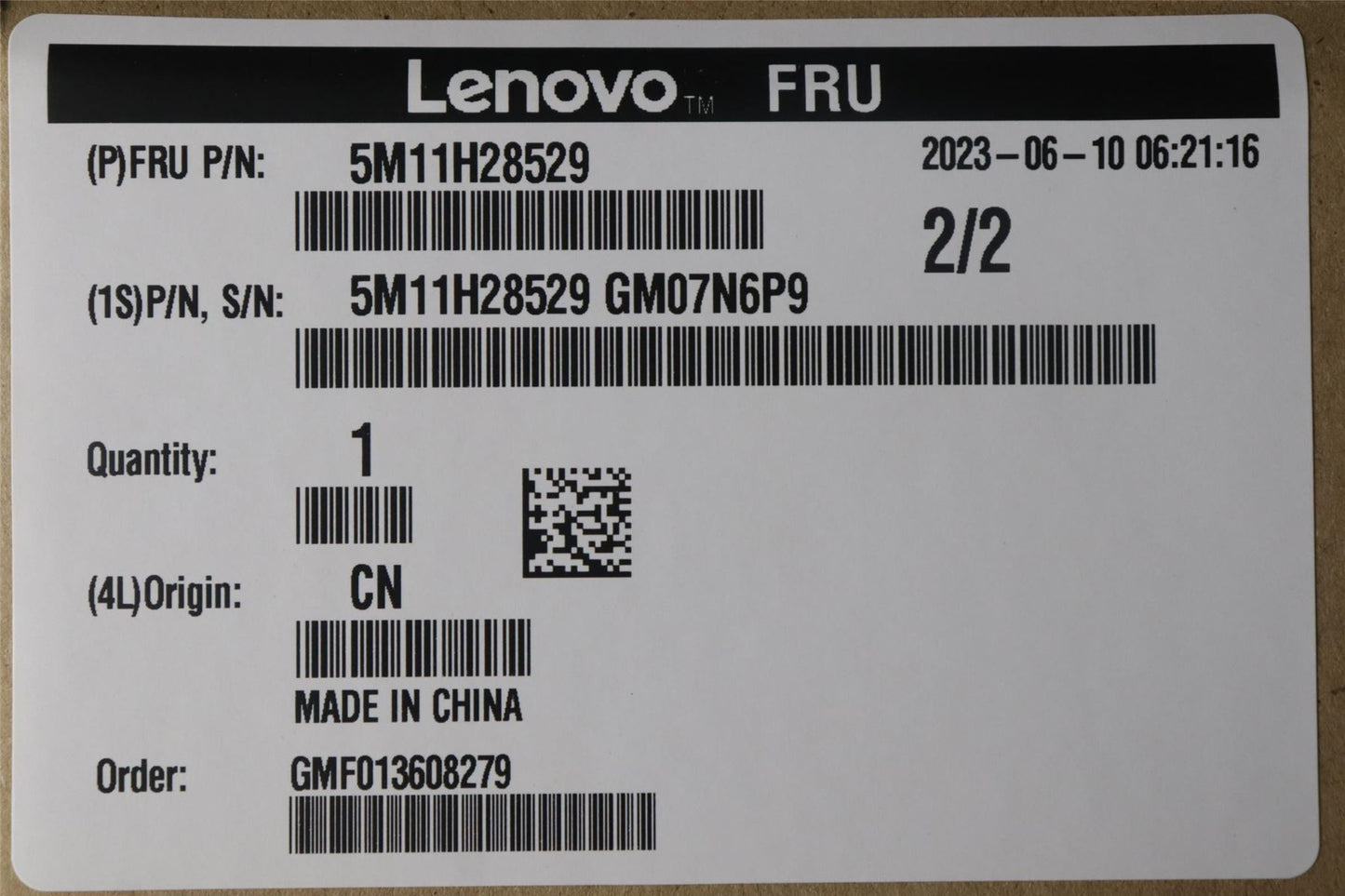 Lenovo MECH_ASM Amalfi FAB M.2 enclosure 5M11H28529