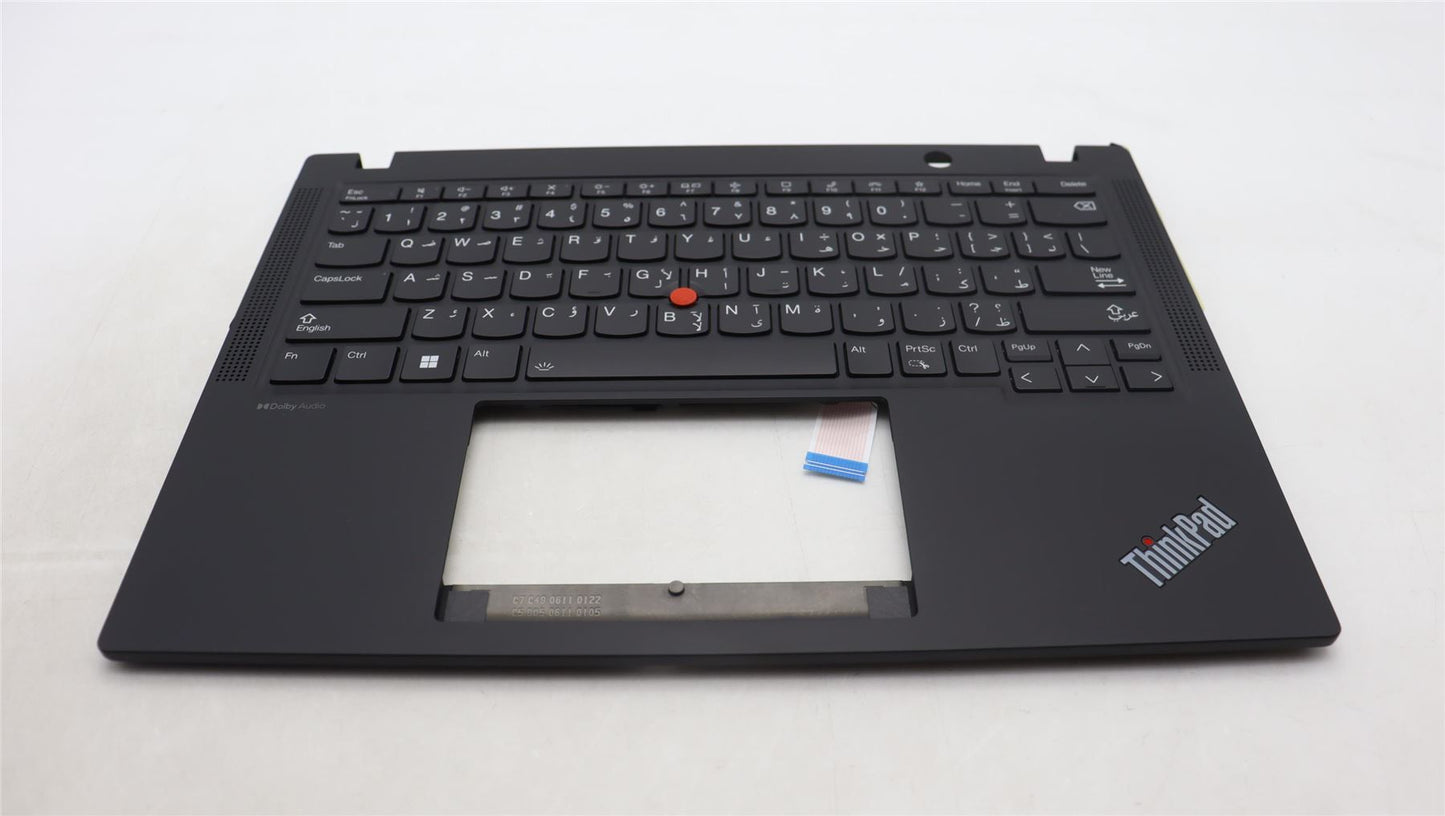 Lenovo ThinkPad X13 Gen 4 Keyboard Palmrest Top Cover Arabic Black 5M11L86095