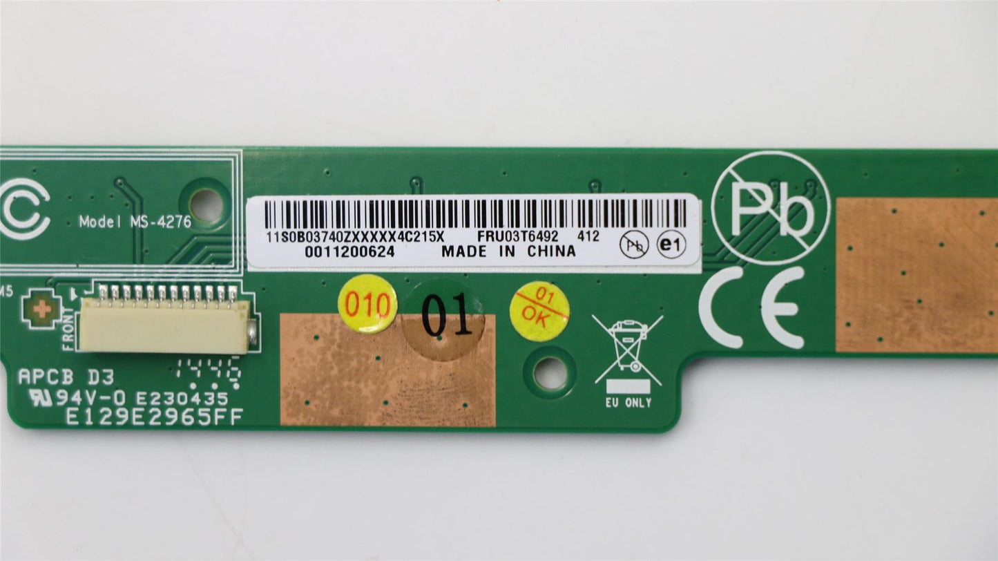 Lenovo FRU Front function button board 03T6492