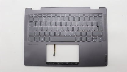 Lenovo Yoga 7 14IRL8 Keyboard Palmrest Top Cover Slovenian Storm Grey 5CB1L40779