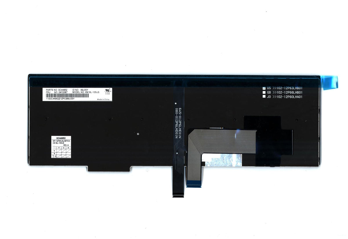 Lenovo ThinkPad P50s L540 T540p T550 T560 W540 W541 W550s Keyboard UK 04Y2387