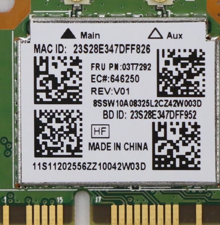 Lenovo FRU RTL8192 Kit WiFi WLAN LTE Realtek Board 03T7292