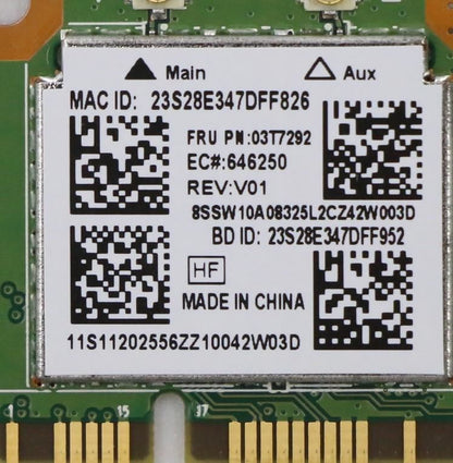 Lenovo FRU RTL8192 Kit WiFi WLAN LTE Realtek Board 03T7292