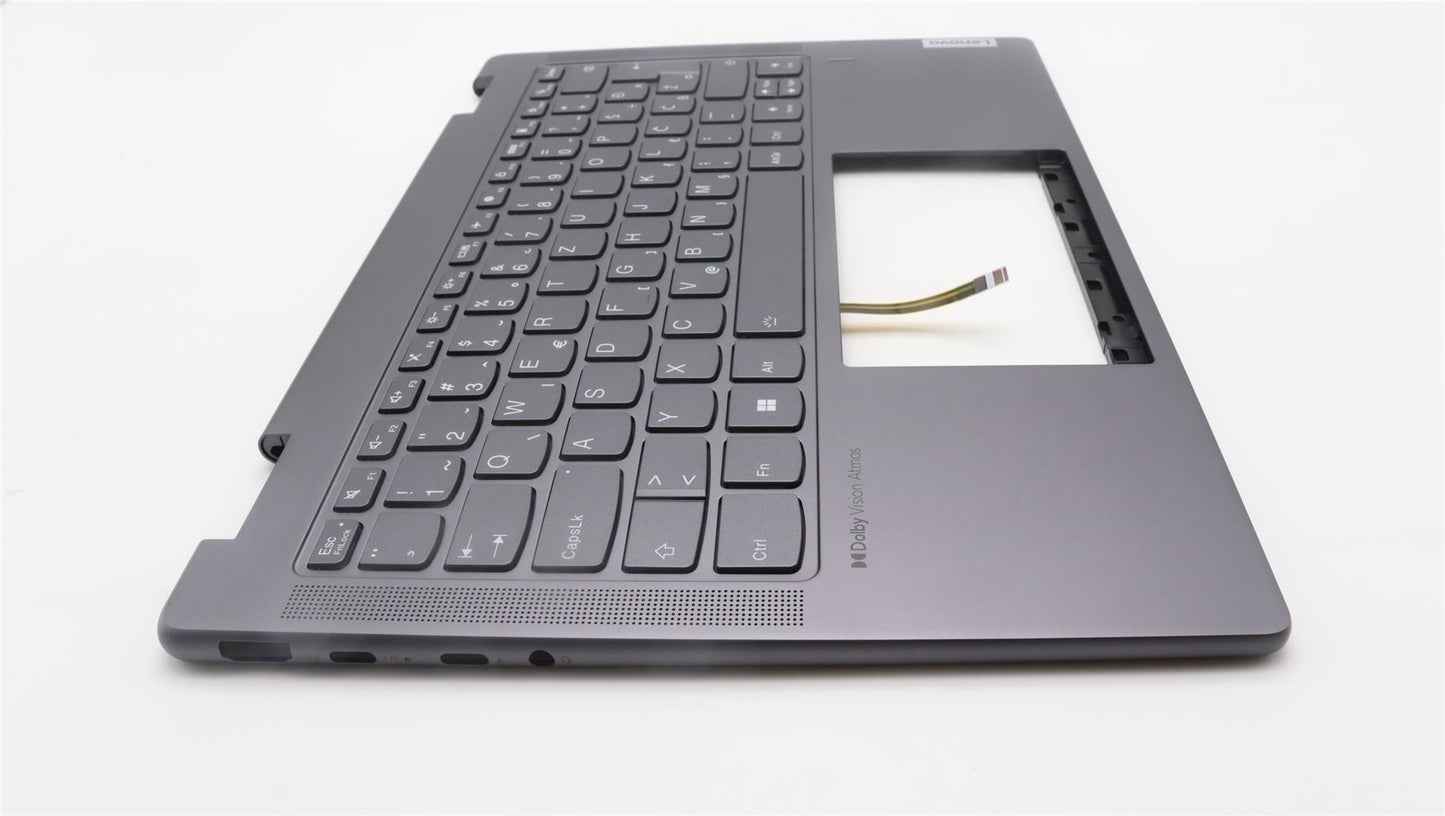 Lenovo Yoga 7 14IRL8 Keyboard Palmrest Top Cover Slovenian Storm Grey 5CB1L40779