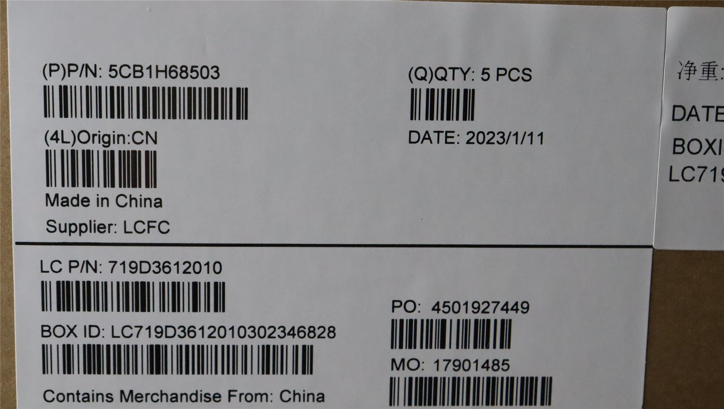 Lenovo Upper Case ASM_ITA L82RD SG WH 5CB1H68503