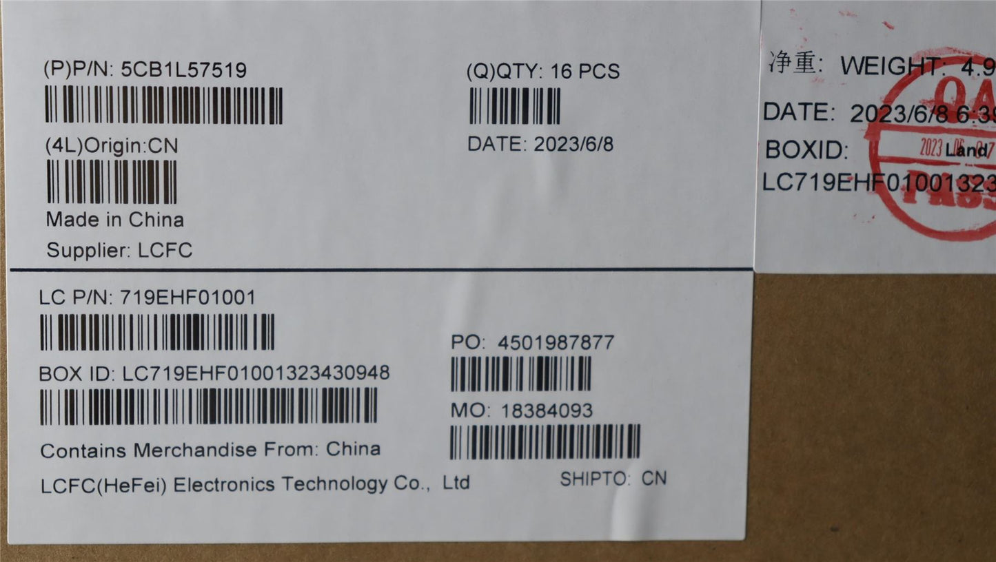 Lenovo FRU KT4DA_DCOVER_SWG_WWAN_SUB_ASSY 5CB1L57519