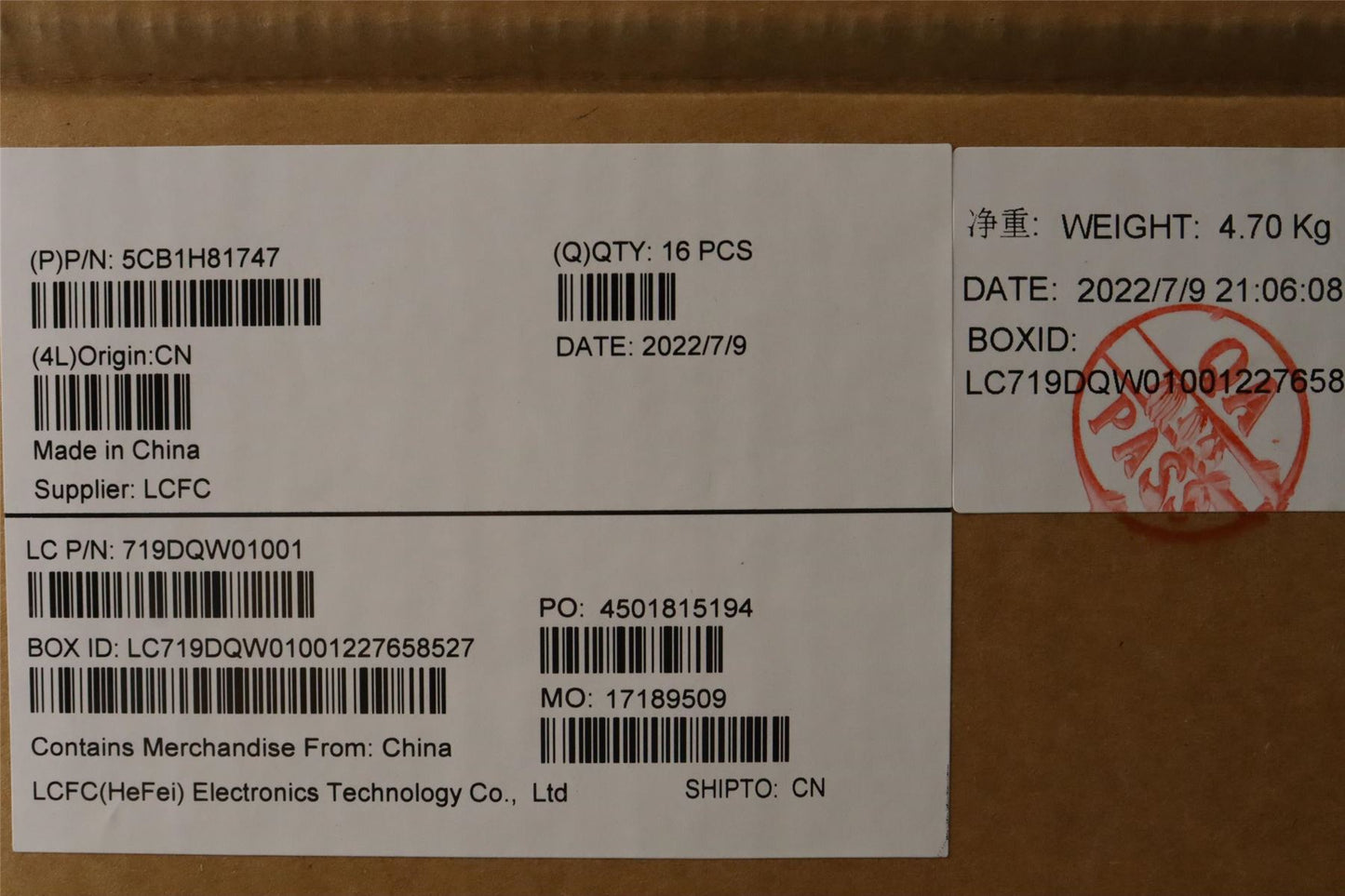 Lenovo D_COVER_WWAN_BLK_5G_ASSY_JT4C5 5CB1H81747