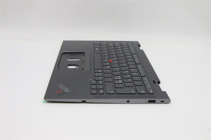 Lenovo Yoga X1 6th Gen Keyboard Palmrest Top Cover Nordic Grey 5M11C40986
