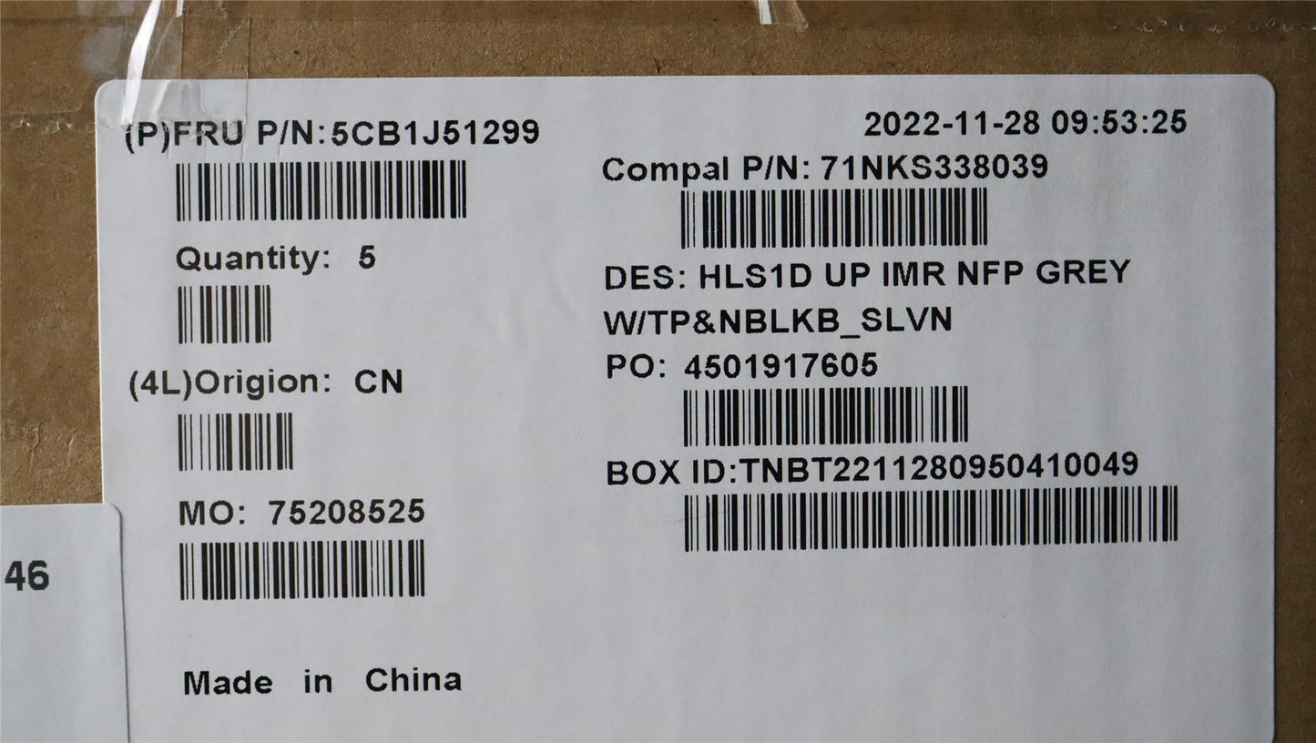 Lenovo IdeaPad 115AMN7 Palmrest Cover Touchpad Keyboard Slovenian 5CB1J51299