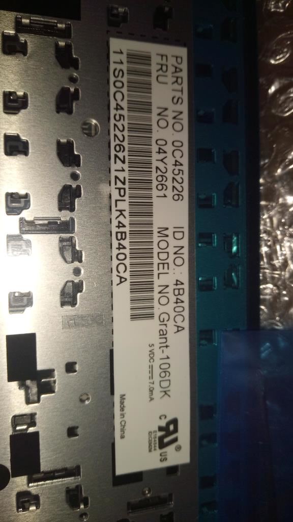 Genuine Lenovo ThinkPad Edge E540 E531 Keyboard Danish Black 04Y2661