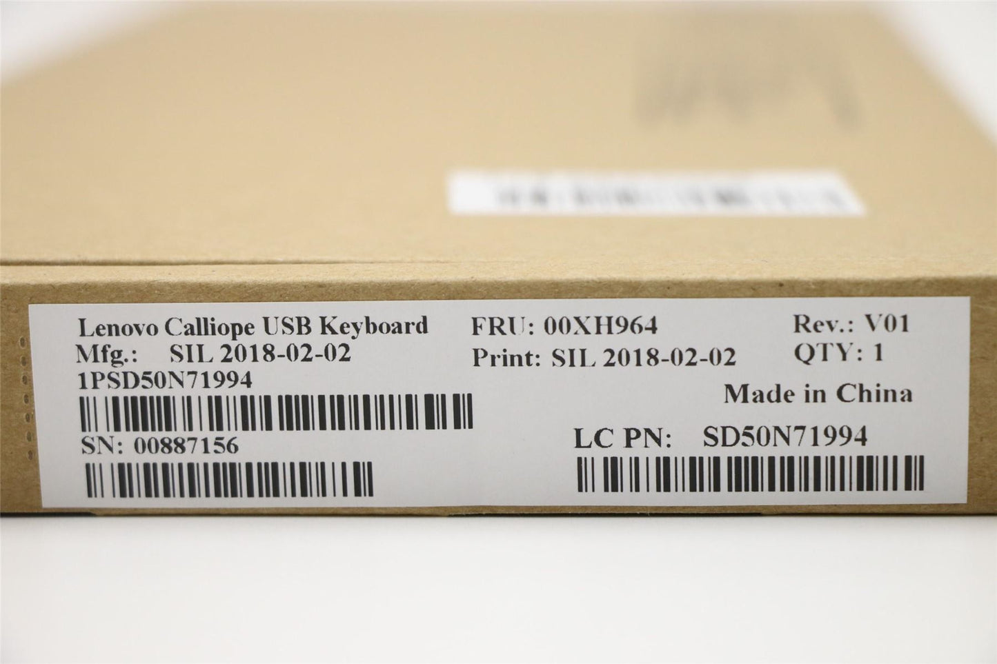 Lenovo IdeaCentre 310S-08ASR 720-18IKL 520-27IKL USB Wired Keyboard 00XH964
