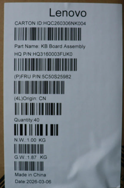 Lenovo CARDPOP H83TF USB Board 5C50S25982