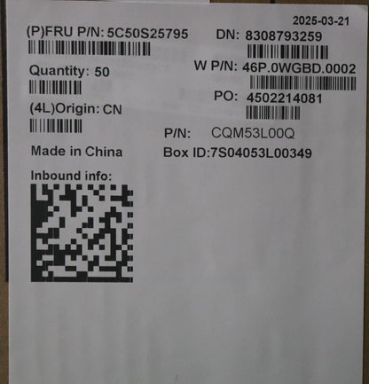 Lenovo CARDPOP W 21SQ Sensor Board 5C50S25795