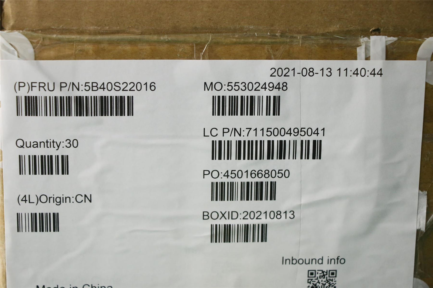 Lenovo 5B40S22016 Bracket WT 82EF  ANT_Frame