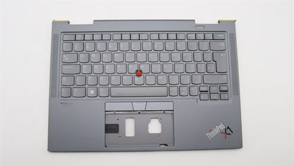 Lenovo Yoga X1 6th Keyboard Palmrest Top Cover UK Grey 5M11C41012