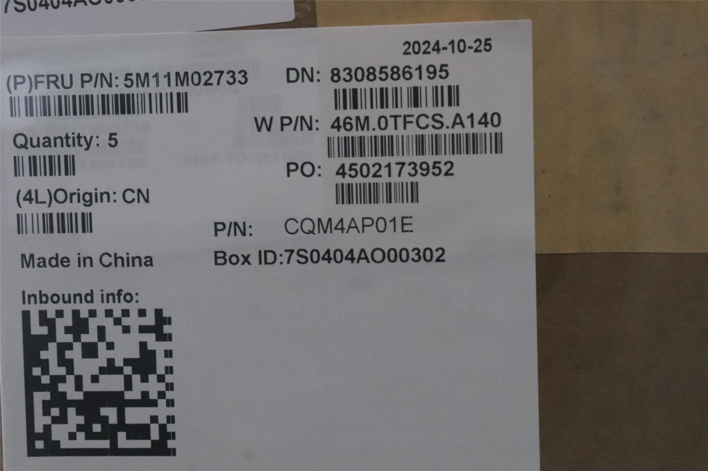 Lenovo MECH_ASM FRU KBY BKLT US ENG W/C CHY 5M11M02733