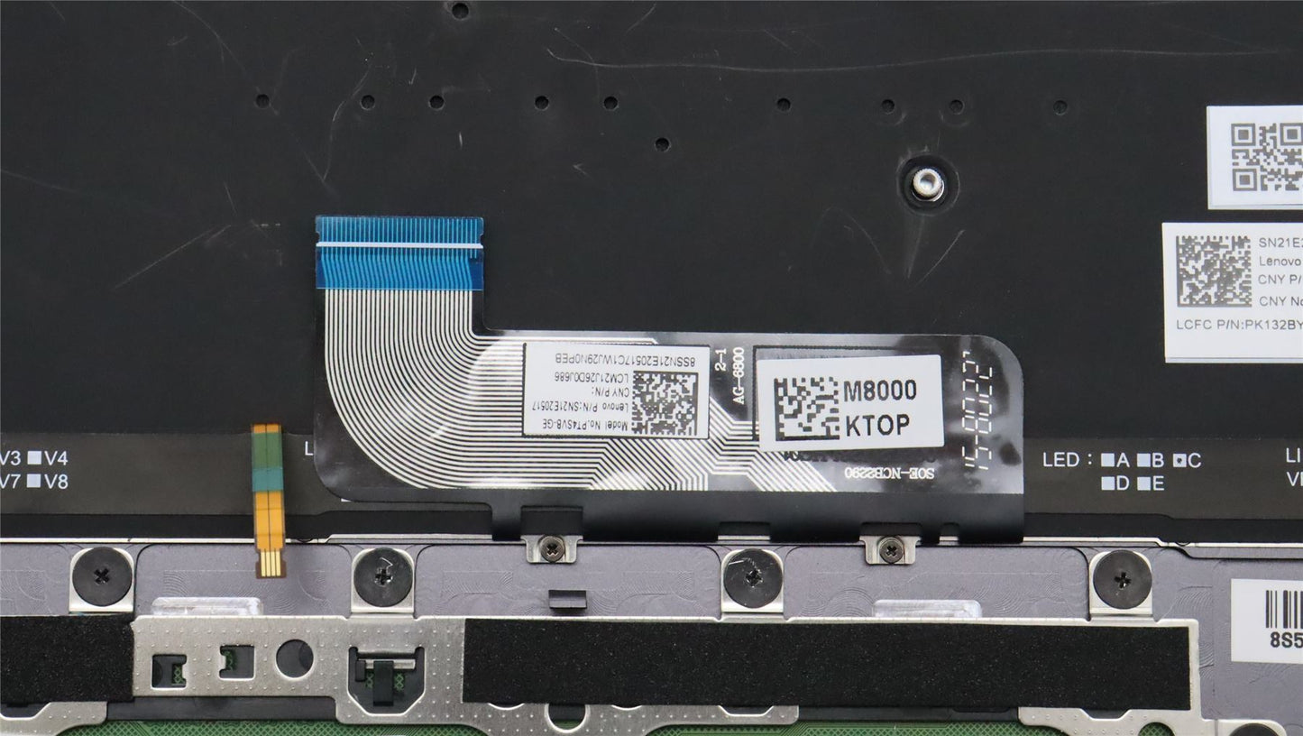 Lenovo Yoga 9 14IRP8 Palmrest Cover Touchpad Keyboard German 5CB1K62519