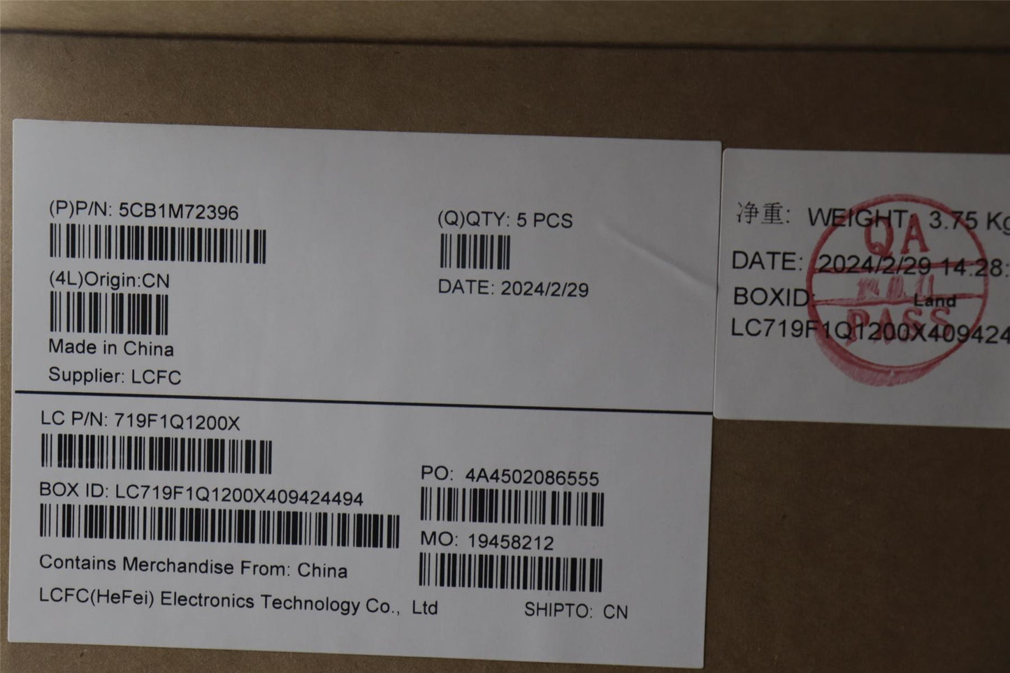 Lenovo Upper Case ASM_SWS L 83G0W/SCW 5CB1M72396