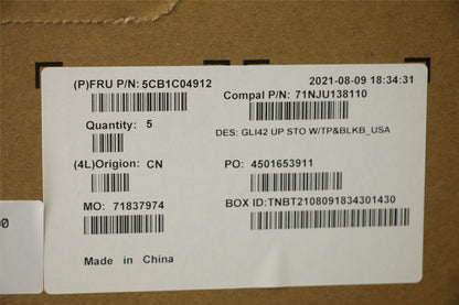 Lenovo UpperCaseASM_USA ENG C82L3 StoBL 5CB1C04912