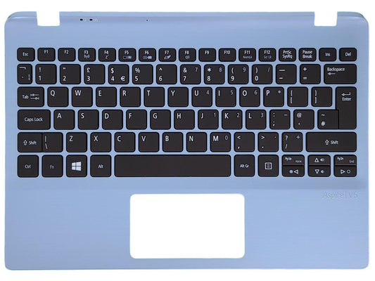 Acer Aspire V5-122P V5-132P Palmrest Cover Keyboard UK Blue 60.M90N1.026