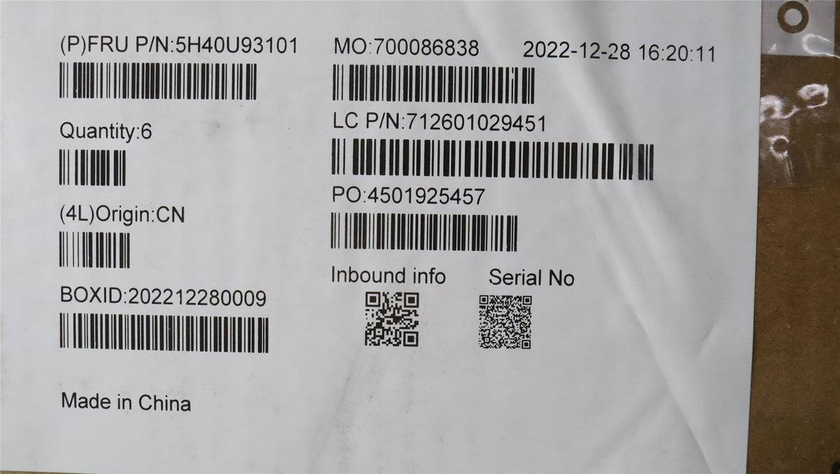 Lenovo HEATSINK FRU I TGL 28W CPU HS CM 5H40U93101