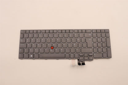 Lenovo ThinkPad P16 Gen 2 P16 Gen 1 Keyboard Icelandic Grey Backlit 5N21F39372