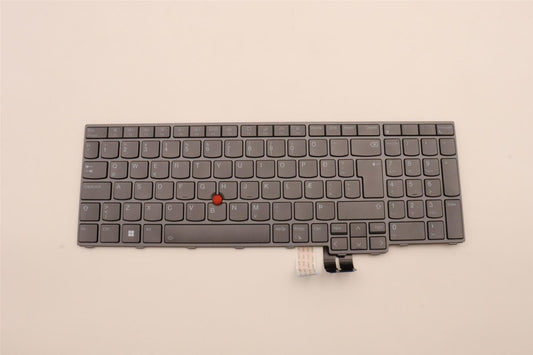 Lenovo ThinkPad P16 Gen 2 P16 Gen 1 Keyboard Icelandic Grey Backlit 5N21F39372