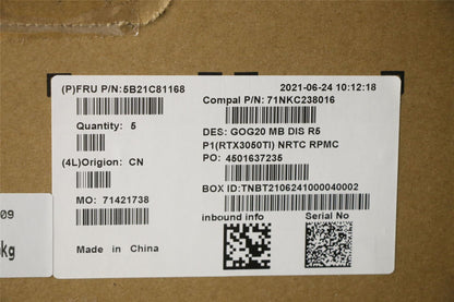 Lenovo 5B21C81168 MBC82K2 NOKR55600H_RTX3050TI RM