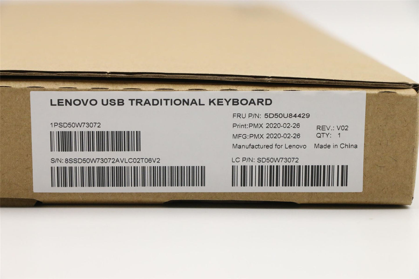 Lenovo Primax KBBH21 USB KB BLK UKR 5D50U84429