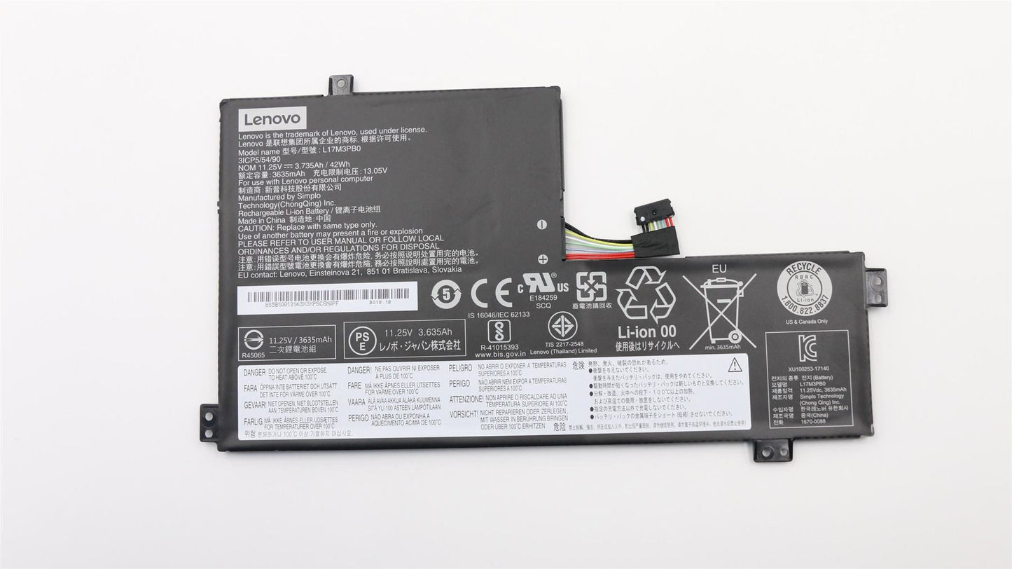 Batterie Lenovo Chromebook 100e 500e 11,25 V 42 Wh 5B10Q13162