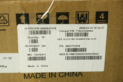 Lenovo RUBBER MIC rubber C 82UD (R+L)*10pcs 5R60S37179