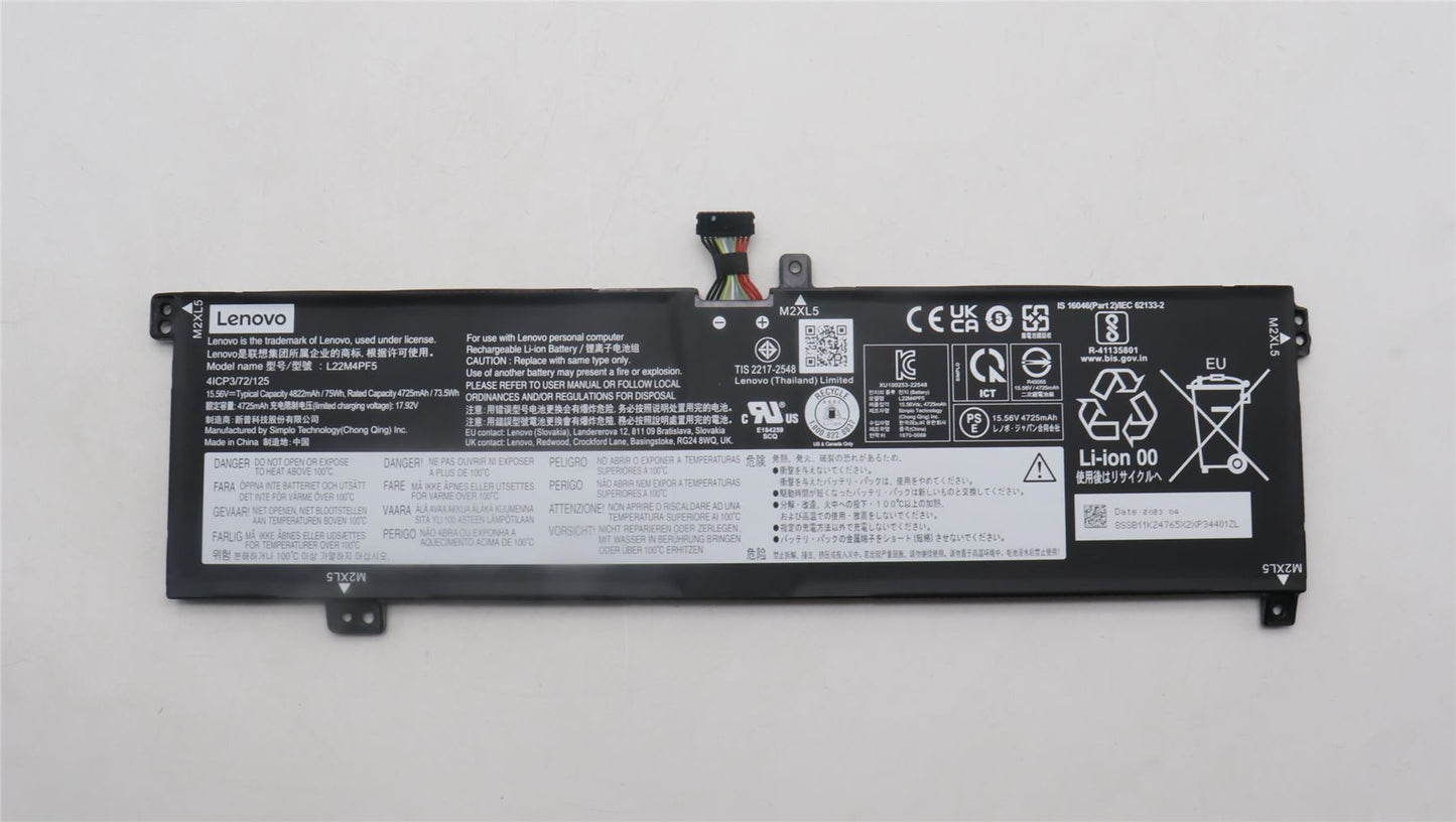 Lenovo 5 16IRH8 5 16APH8 5 16ARP8 9 16IRP8 Pro 9¬†16IRP8 Battery 5B11N45292