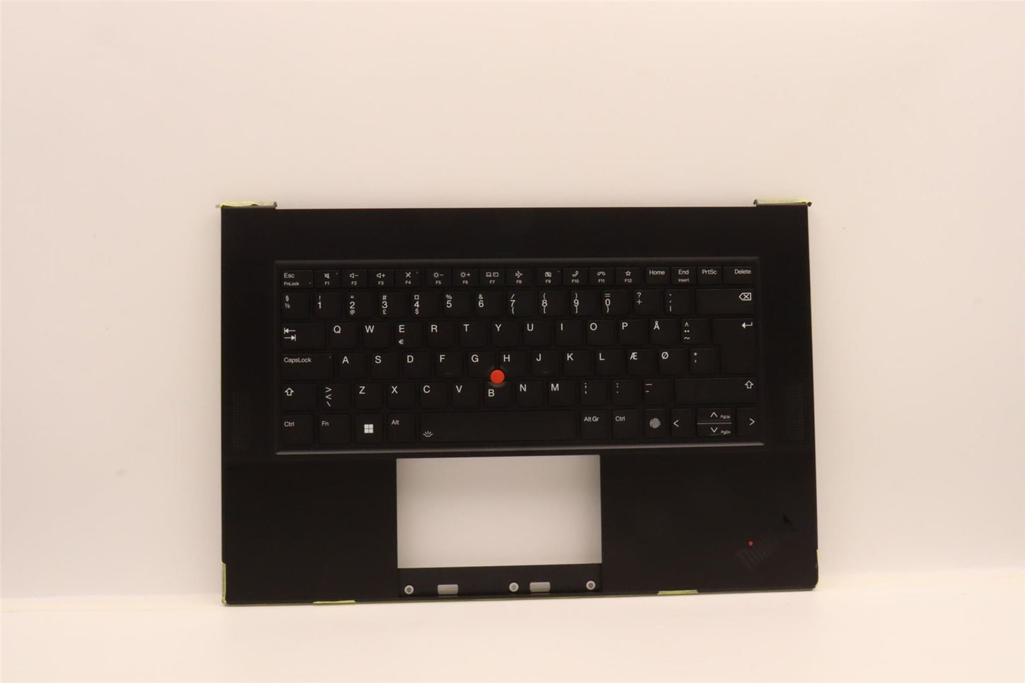 Lenovo ThinkPad Z16 Gen 1 Keyboard Palmrest Top Cover Danish Black 5M11J13360