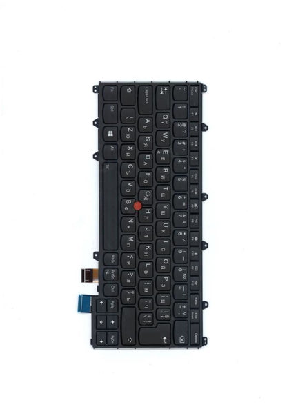 Genuine Lenovo Yoga X380 Keyboard Bulgarian Black Backlit 01HW622 01HW582