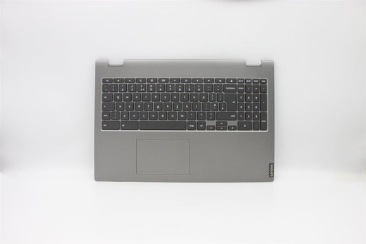 Lenovo Chromebook C340-15 Keyboard Palmrest Top Cover UK Grey Backlit 5CB0U43700
