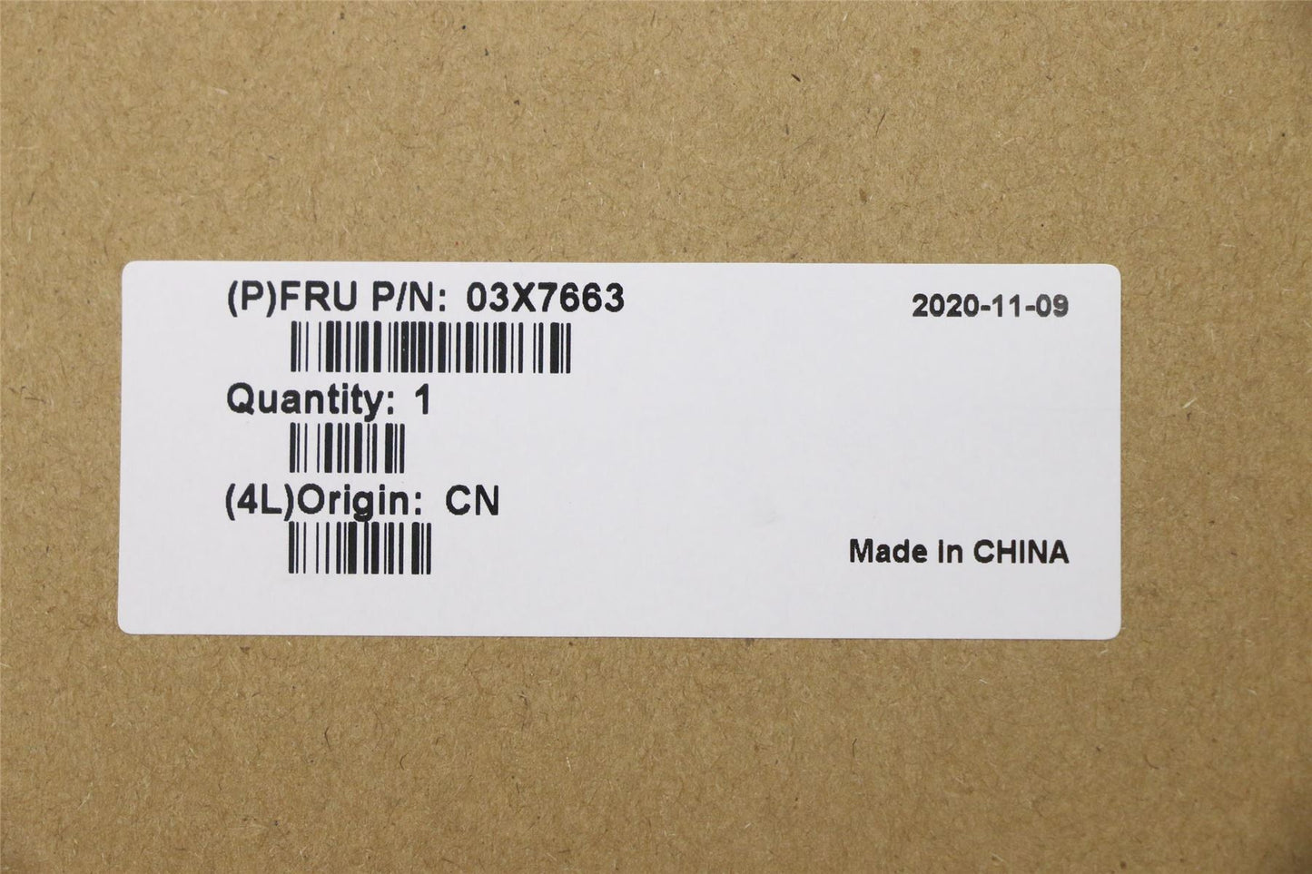 Lenovo ultraslim FRU Belgium Eng 03X7663