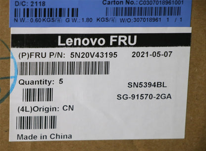 Lenovo ThinkPad L13 2 X13 Keyboard Hungarian Black Backlit 5N20V43195