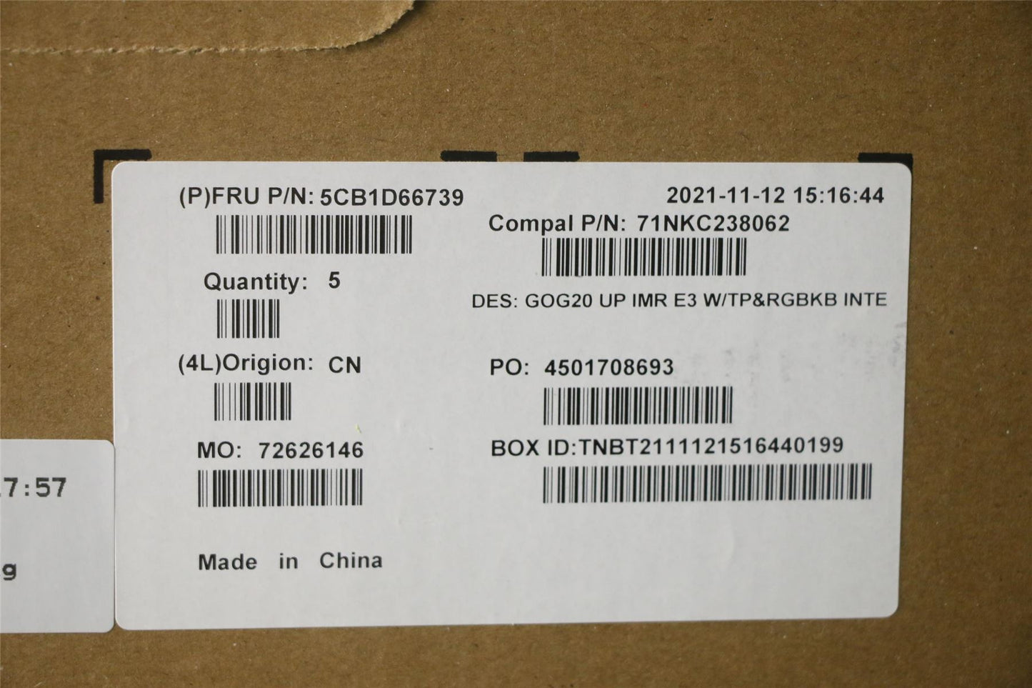 Lenovo IdeaPad 3 15ACH6 Palmrest Cover Touchpad Keyboard US Europe 5CB1D66739