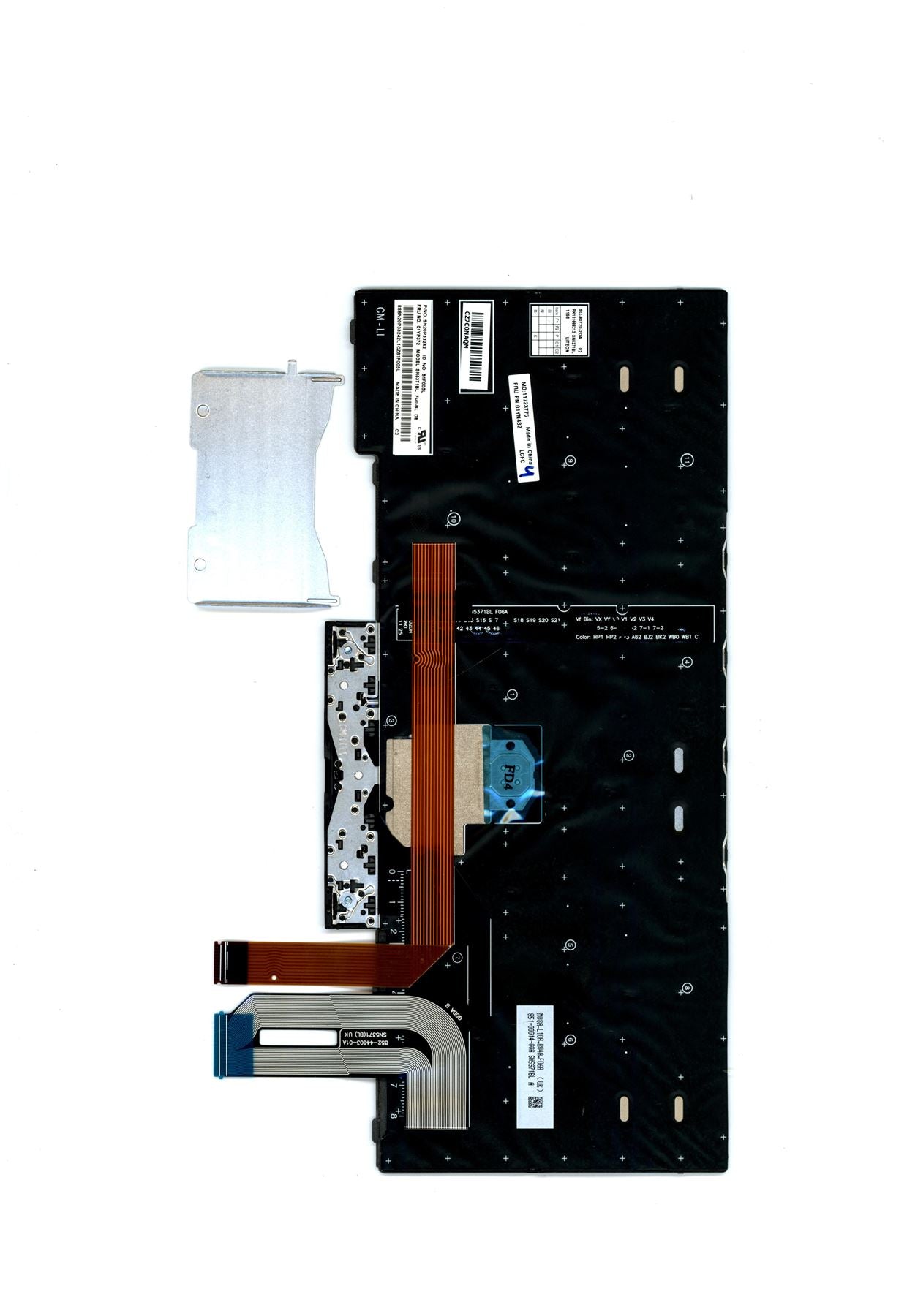 Lenovo ThinkPad T480s L380 L390 E480 E490 Keyboard German Silver Backlit 01YN432