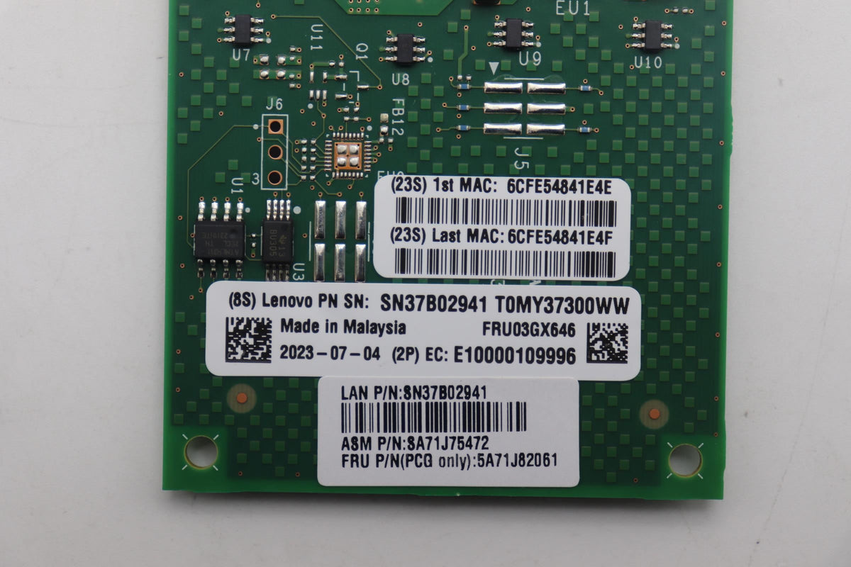 Lenovo ASM 10G X710-T2L A Ethernet Intel Board 5A71J82061