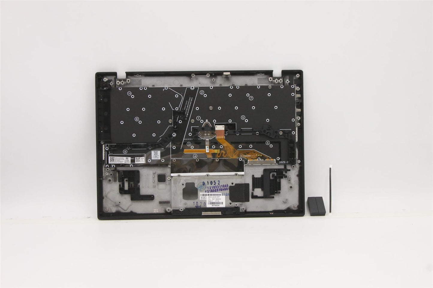 Lenovo ThinkPad X1 Gen 1 Keyboard Palmrest Top Cover Norwegian Black 5M11B38332