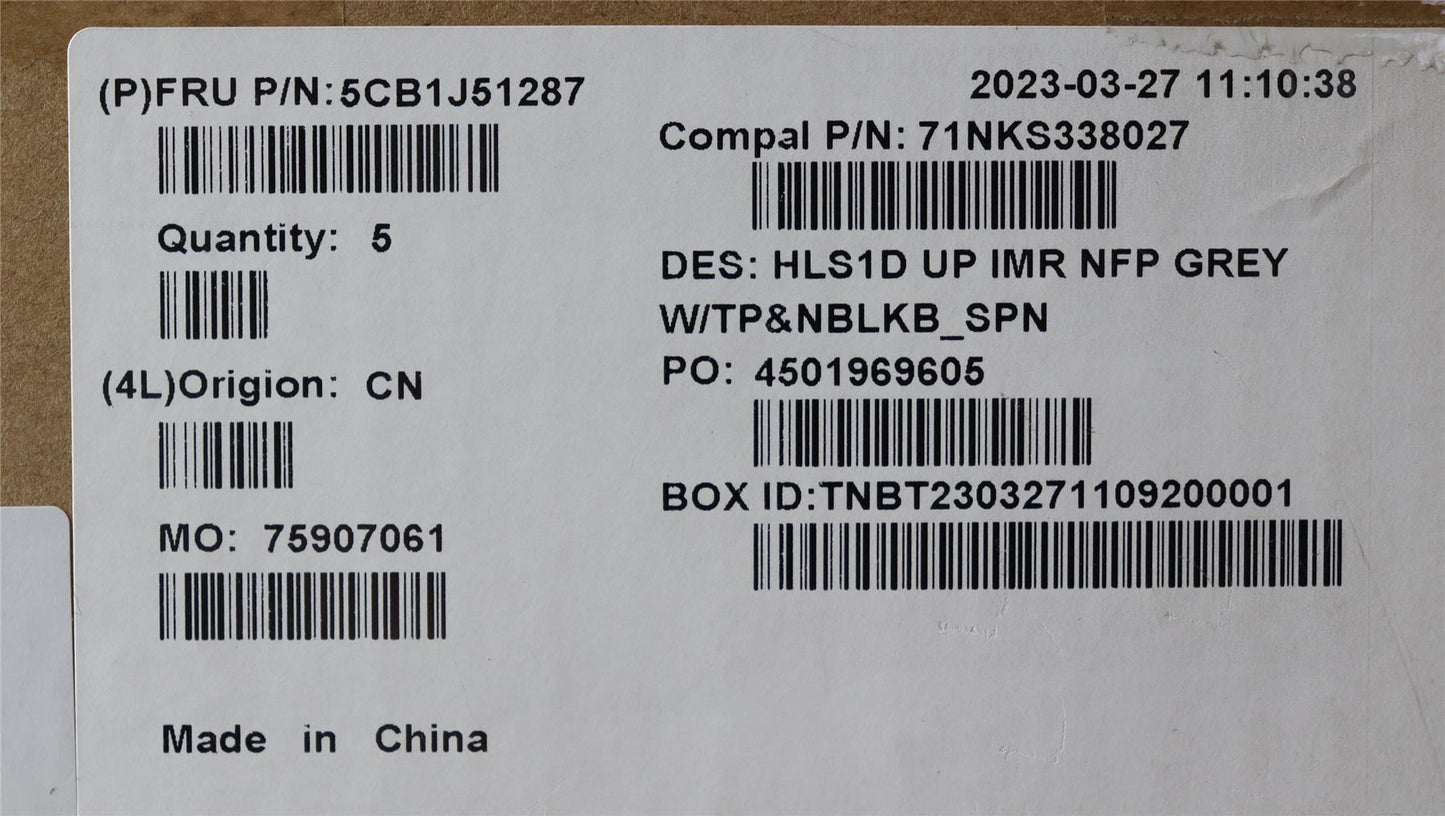 Lenovo UpperCaseASM_SPA C82VG NFP CG 5CB1J51287