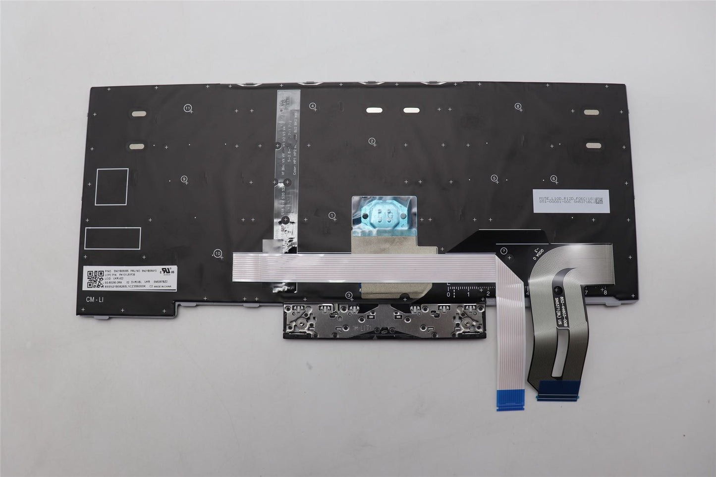 Lenovo ThinkPad T14 Gen 2 P14s Gen 2 Keyboard Ukrainian Grey Backlit 5N21B08376